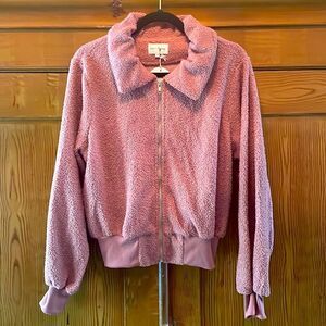 Love + Harmony Pink Sherpa Jacket Size Medium